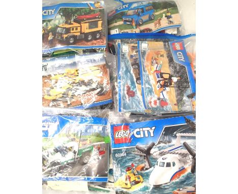 Six Lego City; 60164, 60081, 60165, 7631, 60160, 60117. P&amp;P Group 2 (£18+VAT for the first lot and £3+VAT for subsequent 
