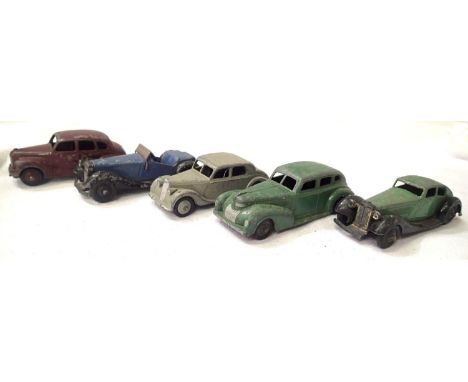 Five Early Issue Dinky Toys all in fair - play worn condition. P&amp;P Group 1 (£14+VAT for the first lot and £1+VAT for subs