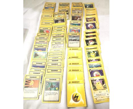 Collection of Pokemon cards to include trainer and electric type trading cards. P&amp;P Group 1 (£14+VAT for the first lot an