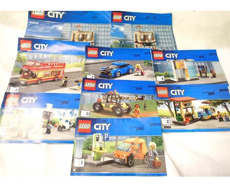 Lego 60200 Capital City nine build projects. P&amp;P Group 2 (£18+VAT for the first lot and £3+VAT for subsequent lots) 