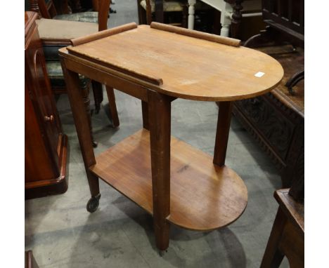 An Art Deco Design drinks trolley, width 63cm