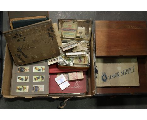 A collection of cigarette cards, loose and albums, including  John Player &amp; Sons Uniforms of the Territorial Army, Cyclin