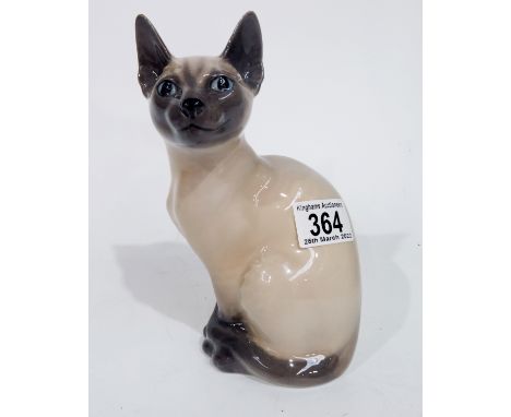 A Royal Copenhagen figure of a cat, model 3281, 19cm high