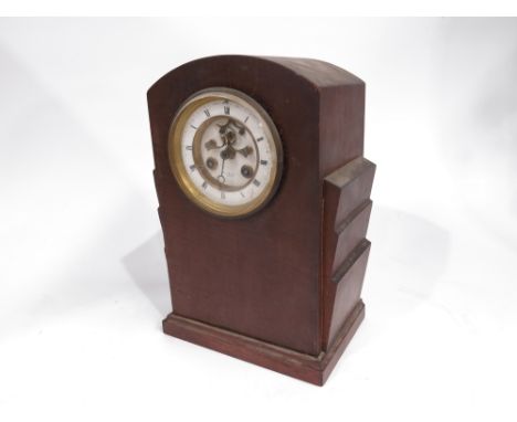 An Art Deco mantelpiece clock by Henry Marc, Paris, 30cm high