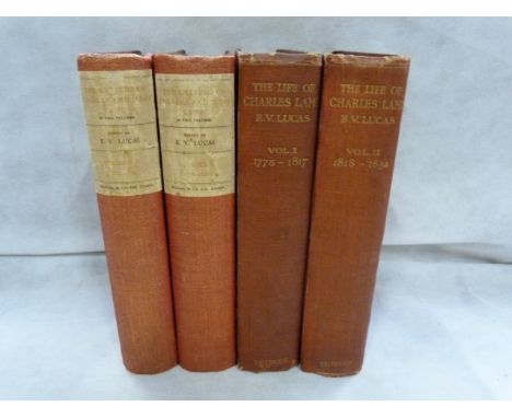 LUCAS E. V.  The Life of Charles Lamb. 2 vols. Orig. red cloth. 1905; also The Letters of Charles & Mary Lamb, 2 vols., 1904.