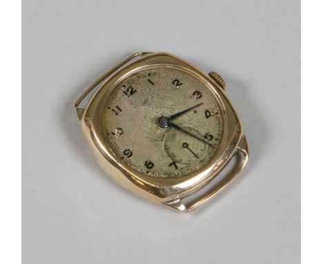 A Gentleman's vintage Rotary wristwatch in rolled gold case with wire lugs. {AF}