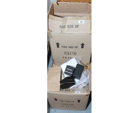 Three boxes of empty jewellery cases to include Rotary wristwatch boxes in sleeves, Sekonda wristwatch boxes etc.