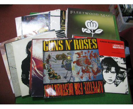 A Mixed Collection of L.P's, to include Guns n Roses 'Appetite For Destruction (banned robot cover), U2 'Under a Blood Red Sk