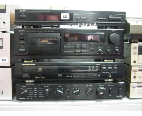 Audio - A Cambridge Systems Technology Ltd Audio Lab 8000A Amplifier, a Denon TU-260L stereo tuner, Denon DRM-6520S cassette 