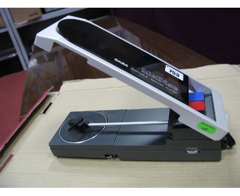 Retro: A 1980's SABA McDisc Portable Record Player, (No. 11429) (boxed) - untested: sold for parts only.