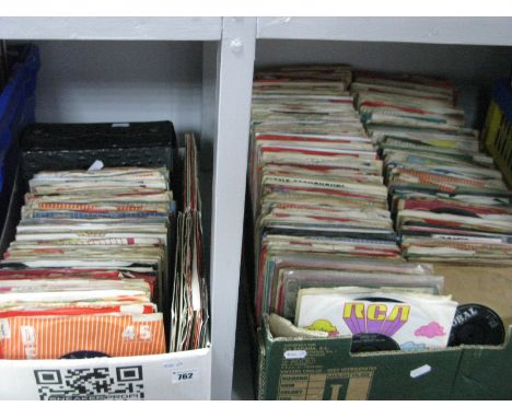 A Good Mixed Collection of 45's/EP's (1950's - 80's) many hundreds and company sleeves well represented: Elvis, Buddy Holly, 