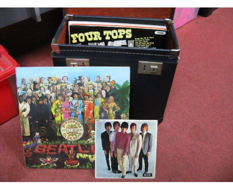 Nine L.P's, to include The Beatles 'Sgt Pepper' mono, yellow Parlophone -1/-1 matrix, (no insert); Four Tops Live! (Tamla 196