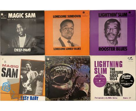 BLUE HORIZON/ ARTISTS - BLUES LP PACK. A superb selection of 9 blues LPs. Artists/ titles include Lightnin' Slim inc Rooster 
