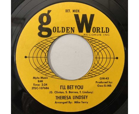 THERESA LINDSEY - I'LL BET YOU / DADDY-O 7" (GW-43). A glorious, original copy of Theresa Lindsey - I'll Bet You / Daddy-O, a