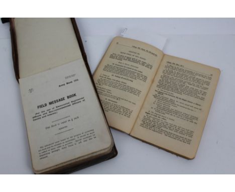 Books - 1935 edition - Manual of Elementary Drill, together with a field message book containing various notes on the trainin