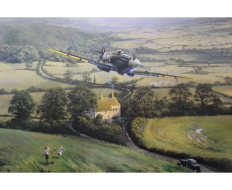 Robert Taylor limited edition print 'Baders Bus Company', no. 12 of 1250, signed by Johnnie Johnson, Cocky Dundas, Denis Crow