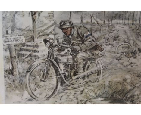 Snaffles (Charles Johnson Payne 1884 - 1967), hand-coloured print - The 'D. R.', with Snaffle blind stamp, in glazed frame CO