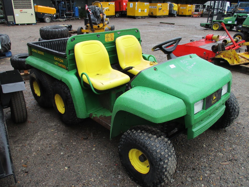 John Deere Gator 6wheel diesel powered utility vehicle. DRIVES BUT
