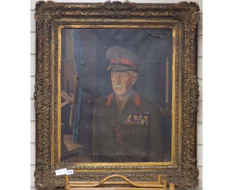 Paul Fitzgerald (1922-2017), oil on canvas, Portrait of The Lord Freyberg, signed and dated 1950 Note: Lt. General the right 
