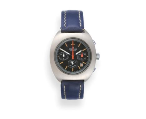 A Stainless Steel Chronograph Wristwatch, signed Breitling, model: Long Playing 7103, Geneve, ref: 41, circa 1972, (calibre V