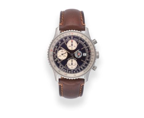 A Stainless Steel Special Limited Edition Patrouille Suisse Automatic Calendar Chronograph Pilots Wristwatch, signed Breitlin