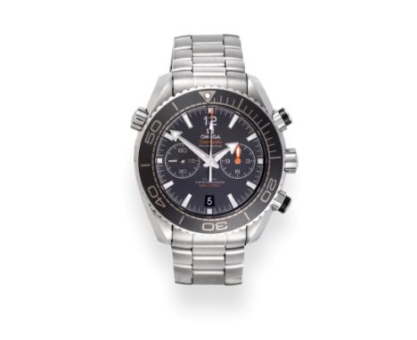 A Stainless Steel Automatic Calendar Chronograph Wristwatch, signed, Omega, Seamaster, Professional (ZrO2), 600m/2000ft, mode