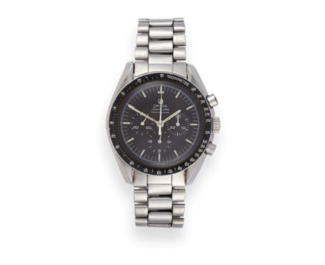 A Stainless Steel Chronograph Wristwatch, signed Omega, Model: Speedmaster, Professional, Moon Watch, ref: 145022-69, circa 1