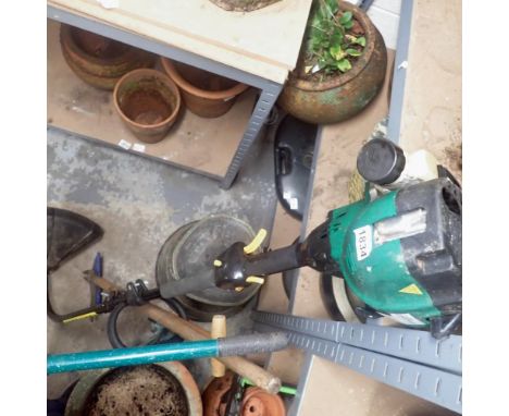 Petrol strimmer, stool and other hand tools tools. Not available for in-house P&amp;P