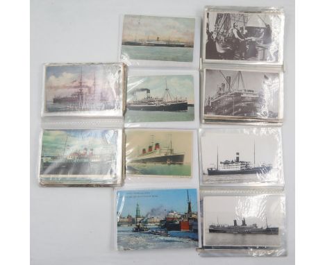 Approximately 200 mainly vintage shipping postcards. UK P&amp;P Group 1 (£16+VAT for the first lot and £2+VAT for subsequent 