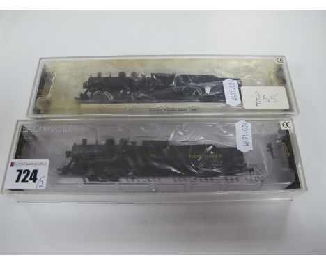 Two Bachmann Spectrum 'N' Gauge Cased U.S.A Outline Steam 2-8-0 Tender Locomotives, Ref No's 81159 "New York Central" and 811