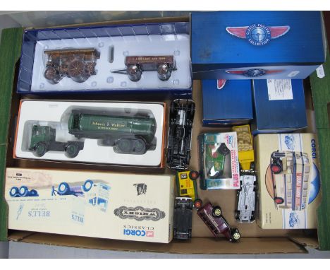 A Quantity of Mainly Boxed Diecast Model Vehicles, by Corgi, Atlas Editions, including Corgi CC20310 1:50th Garrett Showmans 