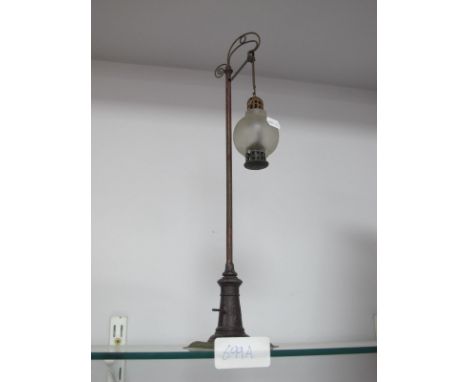 A Circa Early XX Century Marklin Station Oil Lamp, with operating mechanism, some paint losses.Lot 699A - approximately 41cm 