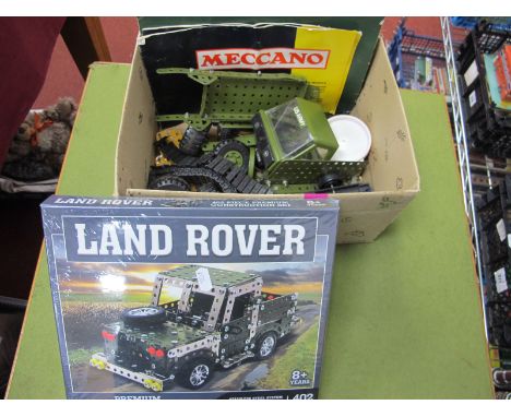 Meccano - A Small Quantity of US Army Related, including Army Multikit, Book of Models, all unchecked for completeness.
