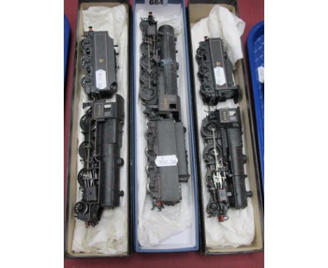 Three Bachmann (China) Unboxed Steam Locomotives, BR black, 2-6-0 Mogul R/No. 43119 and Six Wheel Tender 2-6-0 Mogul R/No. 42