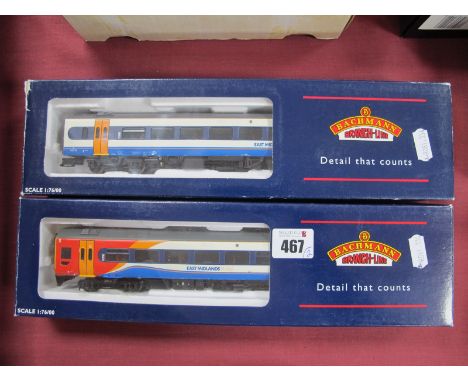 A Bachmann "OO" Gauge/4mm Class 158 2 Car DMU "East Midlands Trains" Livery, R/No's 52773 and 57773, boxed, good, untested (t