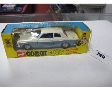 Corgi #273 Diecast Model Rolls Royce Silver Shadow H.J Mulliner Park Ward,slight crushing to box, price 12/6 written on one f