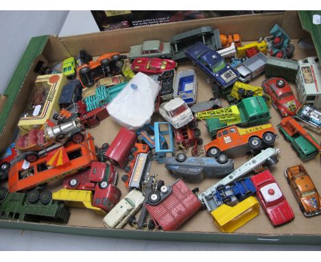 A Quantity of Diecast Model Vehicles Mainly by Matchbox, Corgi, Dinky, Spot On, including Gold James Bond Aston Martin DB5, S