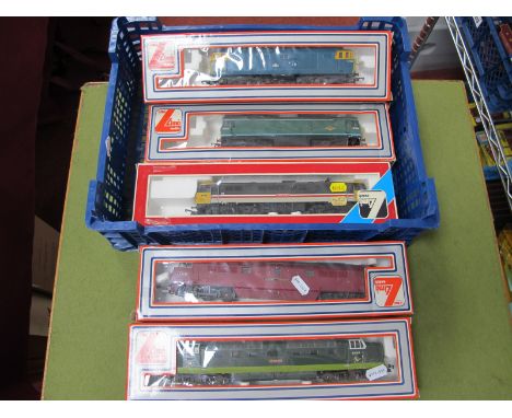 Five Boxed Lima 'OO' Locomotives, to include D1016 Western Gladiator, 87012 Coeur de Lion, D9001 St Paddy, etc; all appear go