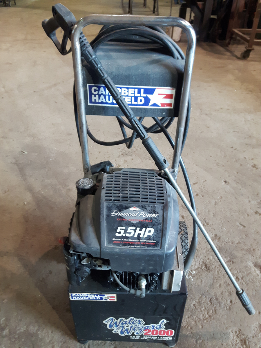 CAMPBELL HAUSFELD 5.5 HP GAS PRESSURE WASHER, BRIGGS & STRATON ENGINE ...