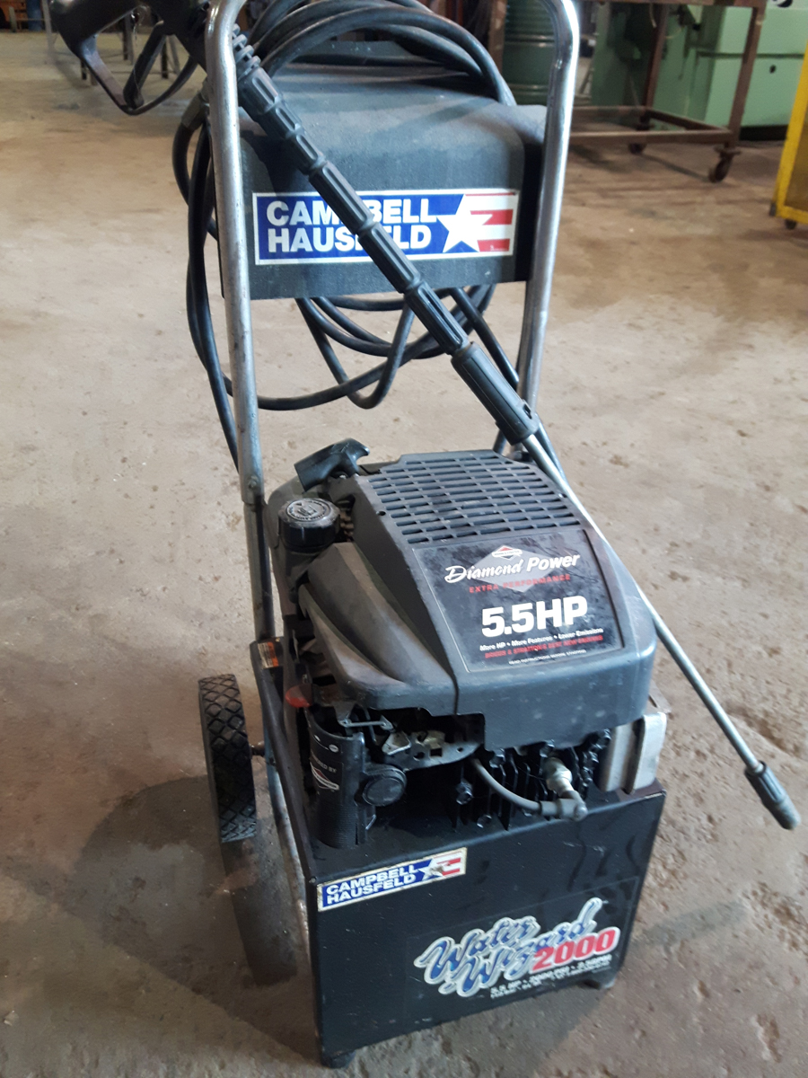 CAMPBELL HAUSFELD 5.5 HP GAS PRESSURE WASHER, BRIGGS & STRATON ENGINE ...