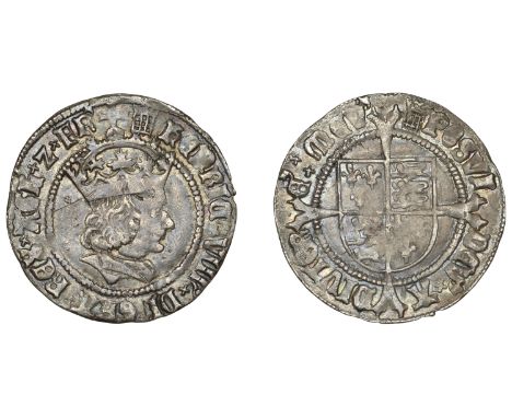 Henry VIII, First coinage, Groat, London, mm. portcullis (without chains), 2.86g/4h (Whitton (iii) 2; N 1762; S 2316). Good f