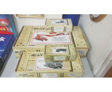 4 BOXED CORGI HEAVY HAULAGE