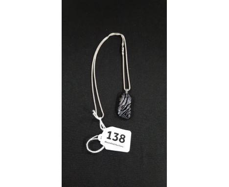 SILVER ZEBRA PENDANT ON SILVER CHAIN