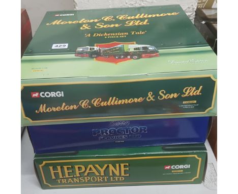 3 BOXED CORGI MODEL NO'S CC99154, CC99169, CC99147