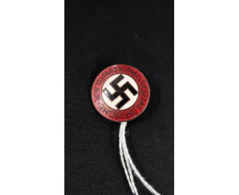 THIRD REICH NSDAP ENAMEL PARTY BADGE.  NEW PIN.  ORIGINAL