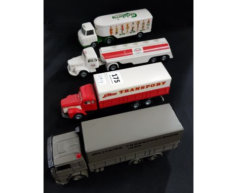 4 VINTAGE TEKNO MODEL TRUCKS