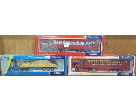 3 CORGI LIMITED EDITION TRANSPORTERS/TRUCKS