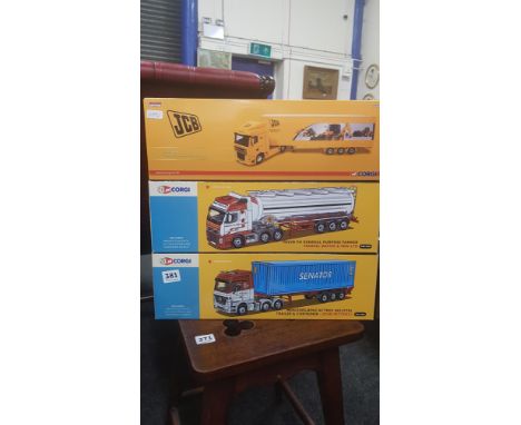 3 CORGI MODEL TRUCKS BOXED