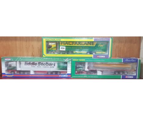 3 CORGI LIMITED EDITION TRANSPORTERS/TRUCKS