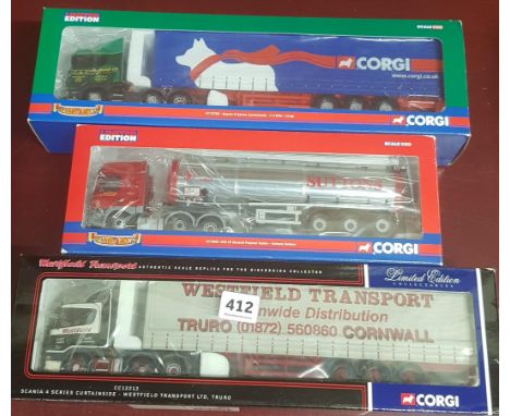 3 CORGI LIMITED EDITION TRANSPORTERS/TRUCKS